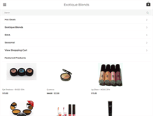 Tablet Screenshot of exotiqueblends.com